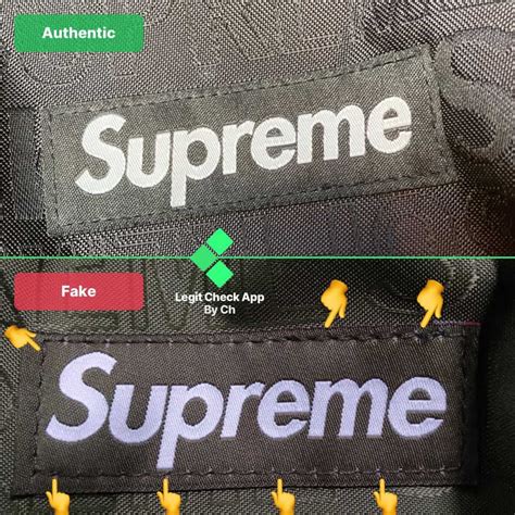 fake vs real supreme bag|how to identify a fake supreme.